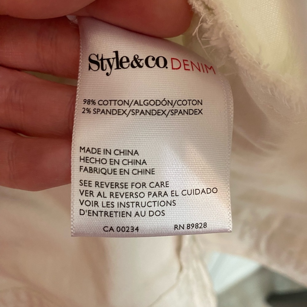 Style & Co. White Jean Jacket - Picture 7 of 12